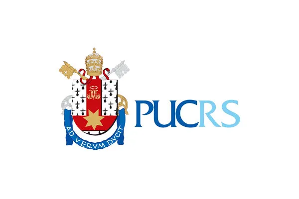 Logo PUCRS, instituição parceira Unico Skill